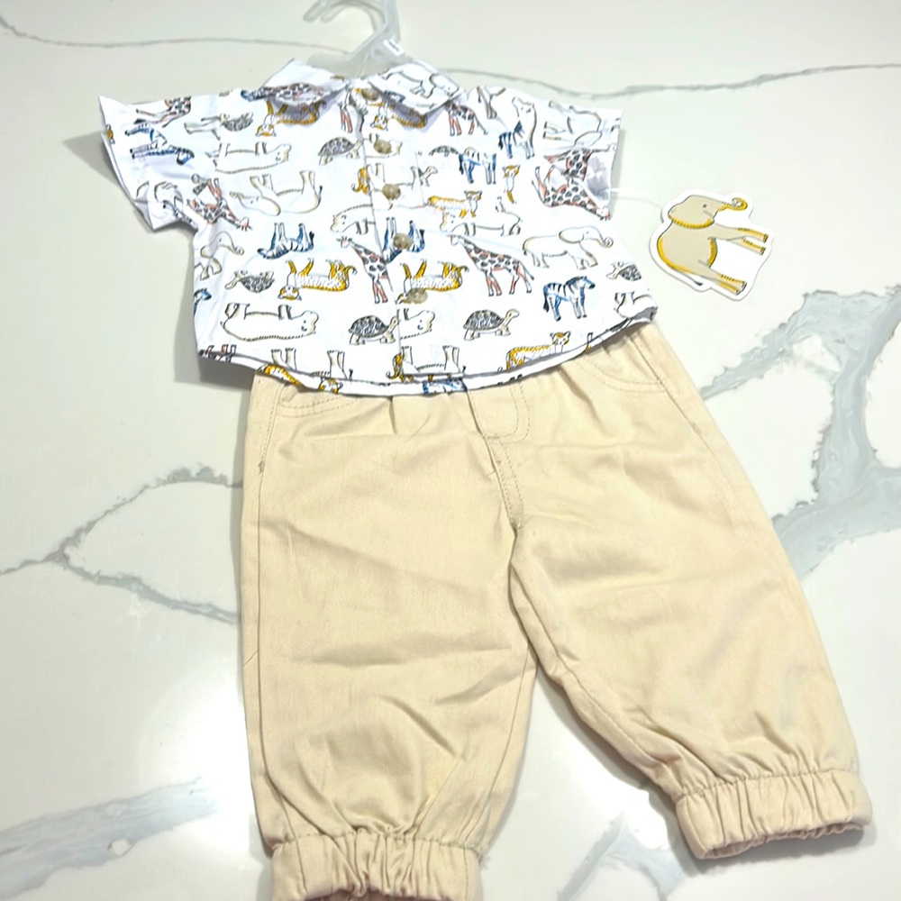 NWT Little Beginnings 2 piece shirt and jogger set